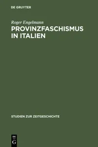 Provinzfaschismus in Italien_cover