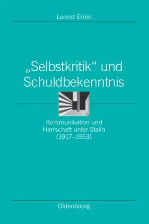 "Selbstkritik" und Schuldbekenntnis