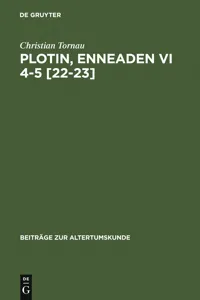 Plotin, Enneaden VI 4-5 [22-23]_cover