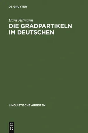 Die Gradpartikeln im Deutschen