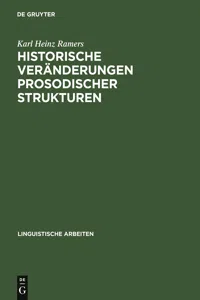 Historische Veränderungen prosodischer Strukturen_cover