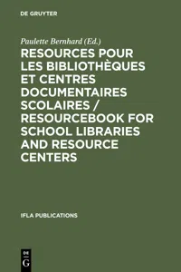 Resources pour les bibliothèques et centres documentaires scolaires / Resourcebook for School Libraries and Resource Centers_cover