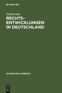 Rechtsentwicklungen in Deutschland_cover