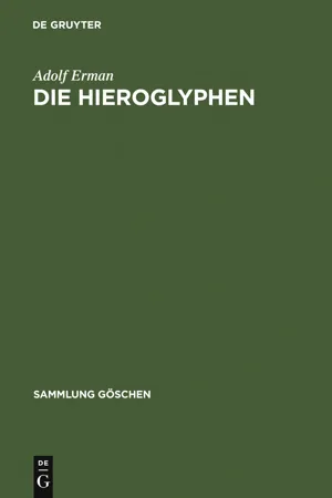 Die Hieroglyphen