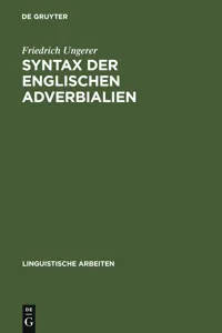 Syntax der englischen Adverbialien_cover