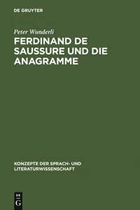 Ferdinand de Saussure und die Anagramme_cover