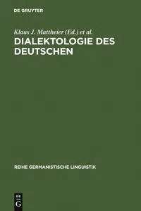 Dialektologie des Deutschen_cover