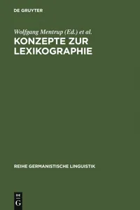 Konzepte zur Lexikographie_cover