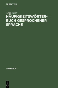 Häufigkeitswörterbuch gesprochener Sprache_cover