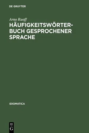 Häufigkeitswörterbuch gesprochener Sprache