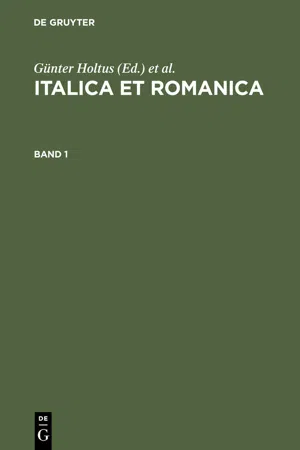 Italica et Romanica