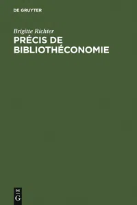 Précis de Bibliothéconomie_cover