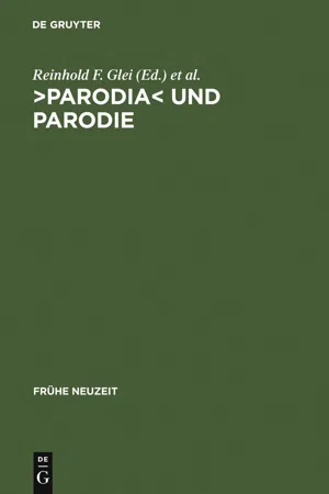 >Parodia< und Parodie