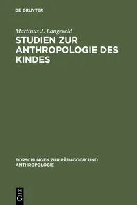 Studien zur Anthropologie des Kindes_cover