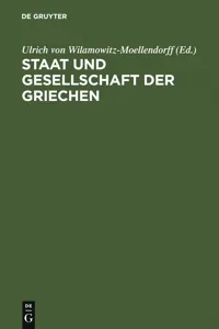 Staat und Gesellschaft der Griechen_cover