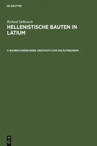 Baubeschreibungen. Geschichtliche Erläuterungen_cover