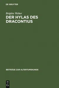 Der Hylas des Dracontius_cover