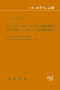 Antiquarianismus, Hagiographie und Historie im 17. Jahrhundert_cover