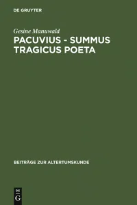 Pacuvius - summus tragicus poeta_cover