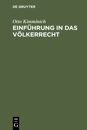 Einführung in das Völkerrecht