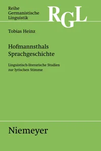 Hofmannsthals Sprachgeschichte_cover