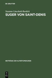 Suger von Saint-Denis_cover