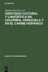 Identidad cultural y lingüística en Colombia, Venezuela y en el Caribe hispánico_cover