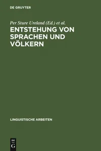 Entstehung von Sprachen und Völkern_cover