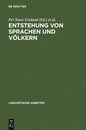 Entstehung von Sprachen und Völkern