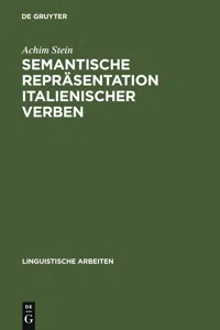 Semantische Repräsentation italienischer Verben_cover