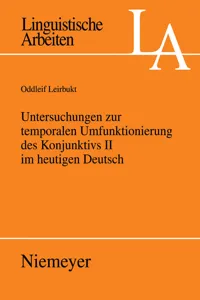 Untersuchungen zur temporalen Umfunktionierung des Konjunktivs II im heutigen Deutsch_cover