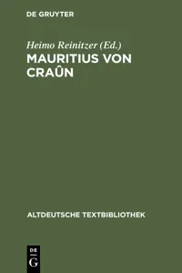 Mauritius von Craûn_cover