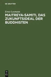 Maitreya-samiti, das Zukunftsideal der Buddhisten_cover