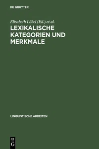 Lexikalische Kategorien und Merkmale_cover