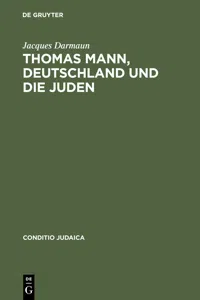 Thomas Mann, Deutschland und die Juden_cover