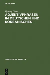 Adjektivphrasen im Deutschen und Koreanischen_cover