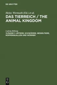 Urtiere, Schwämme, Nesseltiere, Roppenquallen und Würmer_cover