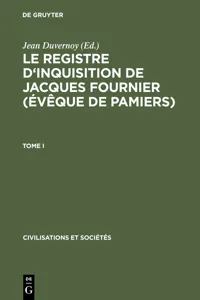 Le Registre d'inquisition de Jacques Fournier_cover