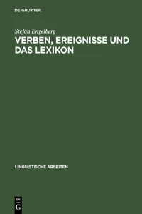 Verben, Ereignisse und das Lexikon_cover