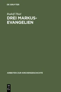 Drei Markus-Evangelien_cover