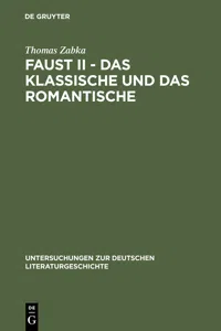 Faust II - Das Klassische und das Romantische_cover