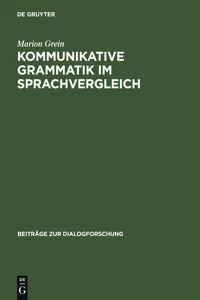 Kommunikative Grammatik im Sprachvergleich_cover