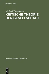 Kritische Theorie der Gesellschaft_cover