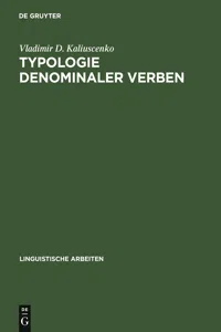 Typologie denominaler Verben_cover