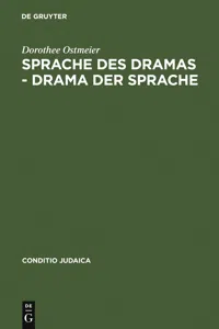 Sprache des Dramas - Drama der Sprache_cover