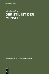 Der Stil ist der Mensch_cover