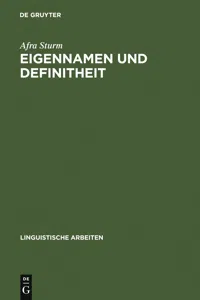 Eigennamen und Definitheit_cover