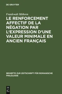 Le renforcement affectif de la négation par l'expression d'une valeur minimale en ancien français_cover