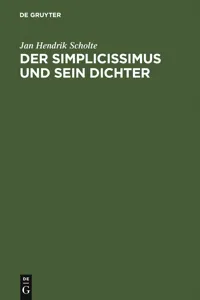 Der Simplicissimus und sein Dichter_cover