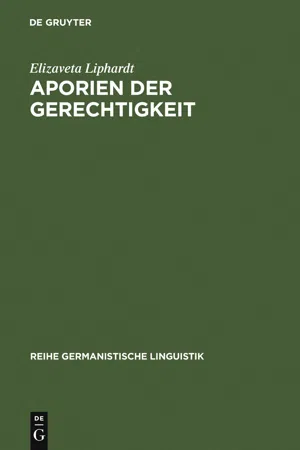 Aporien der Gerechtigkeit